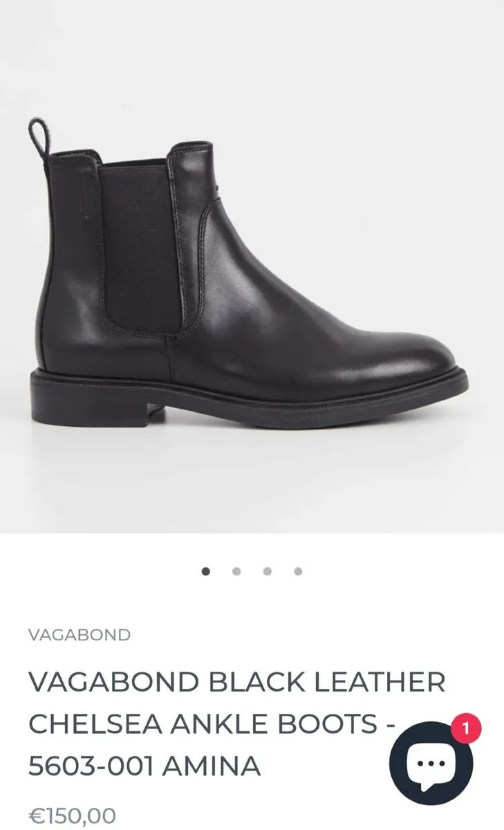 Leather Ankle Boots Size 4 - Image 1