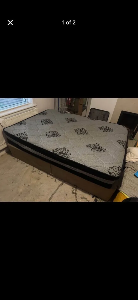 Double bed with mattress - Image 1