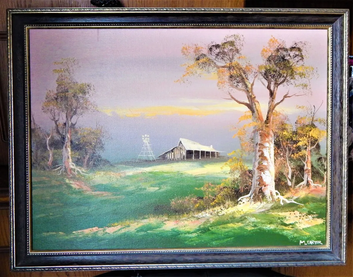 Large Signed Oil Painting - Image 3