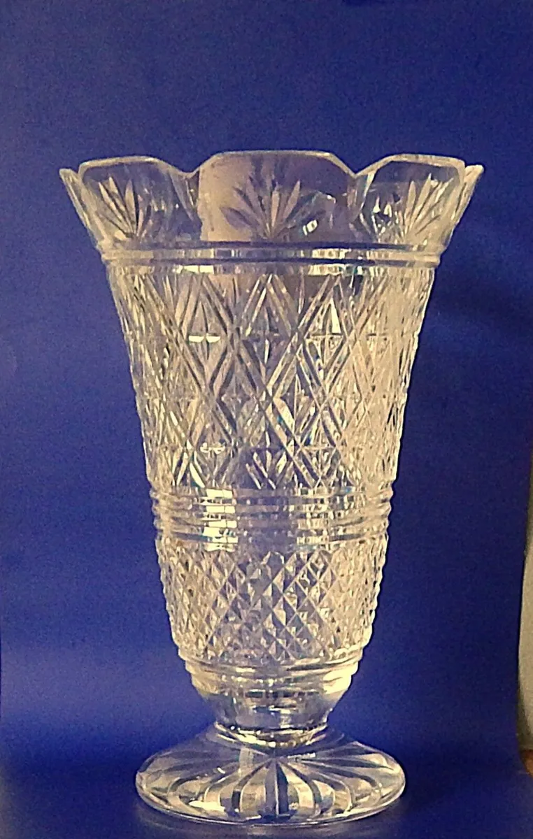 Vintage Waterford Crystal Footed 10’’ Vase - Image 1