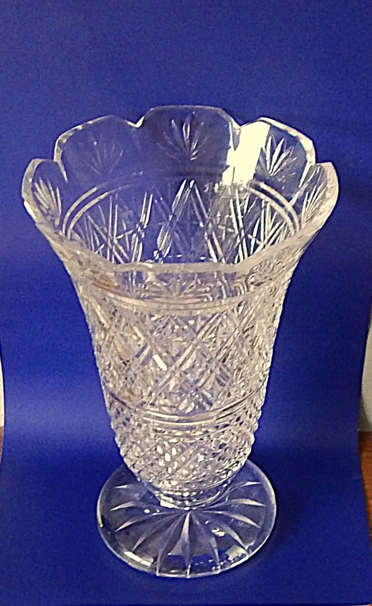 Vintage Waterford Crystal Footed 10’’ Vase - Image 2