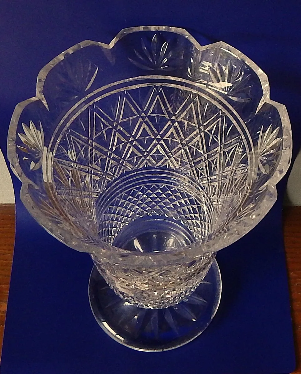 Vintage Waterford Crystal Footed 10’’ Vase - Image 3