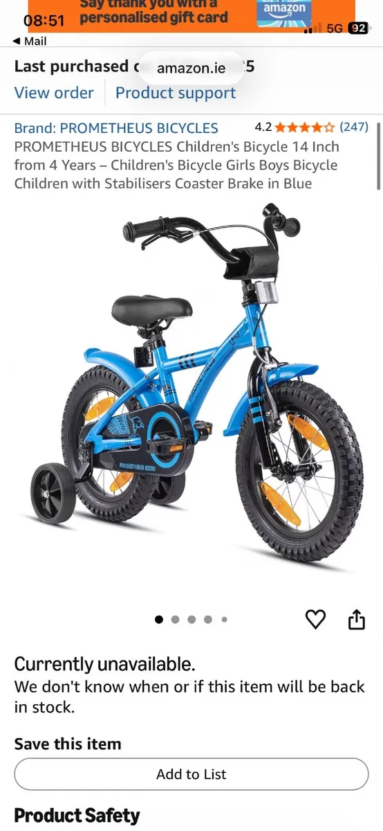 Prometheus Bike like knew ( never used) - Image 4