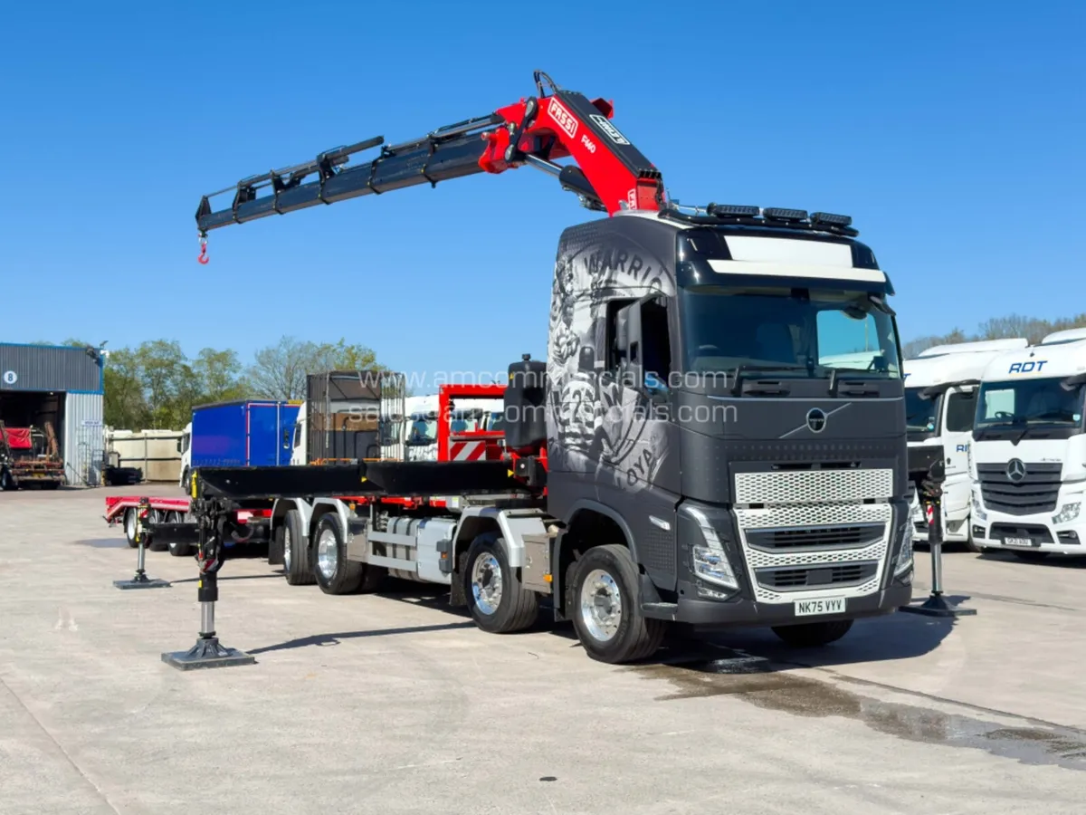 2026 VOLVO FH 540 CRANE MOUNTED FLATBED W/ DRAWBAR - Image 1