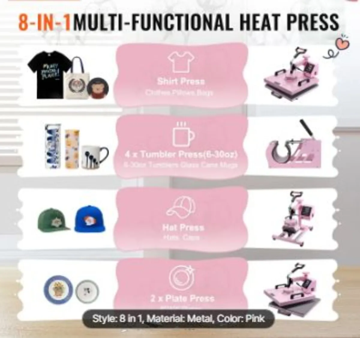 Heat Press Machine 38x38 cm - Image 2