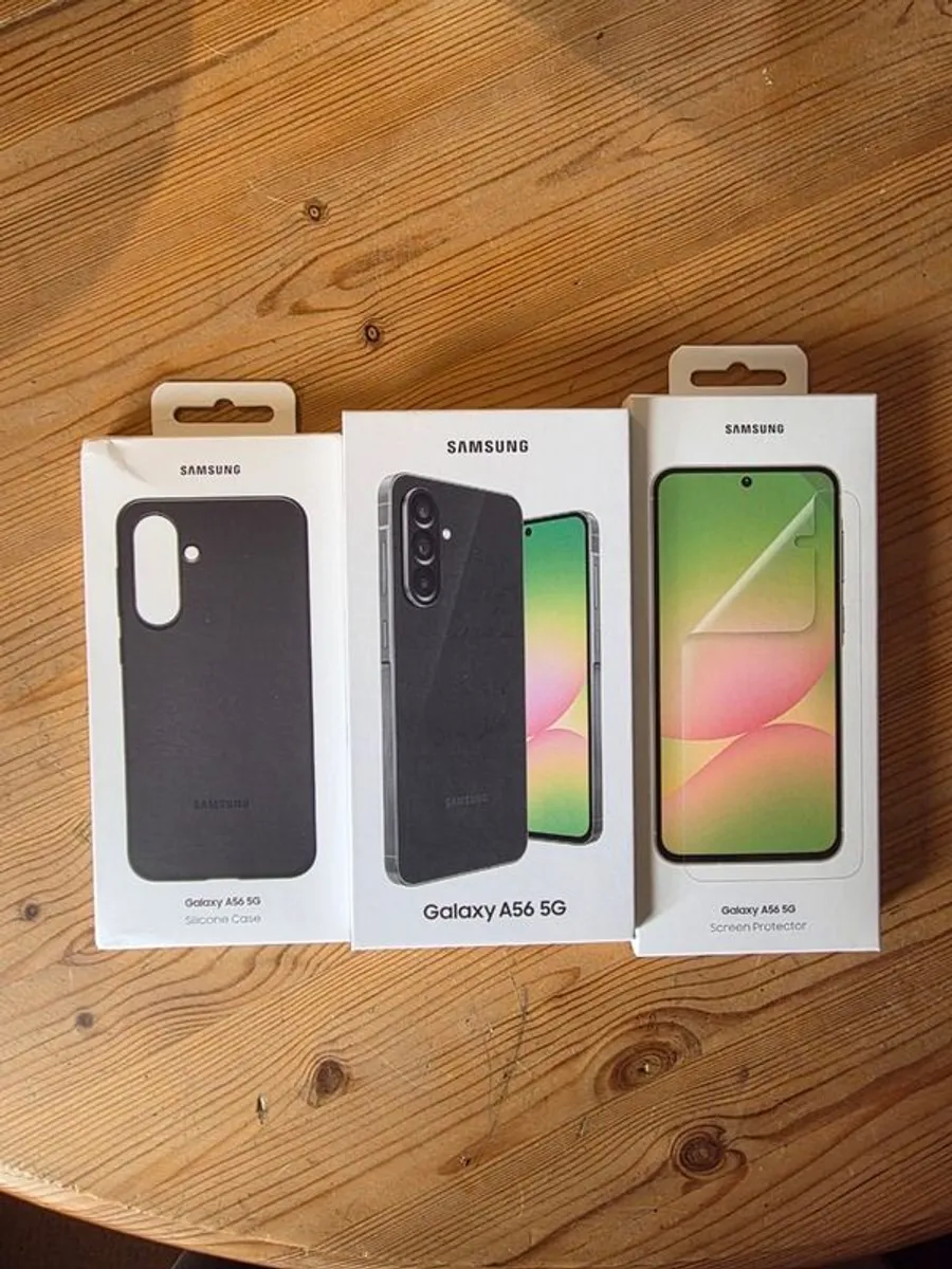 Samsung Galaxy A56 5G 256GB - with case and screen protector - Image 1