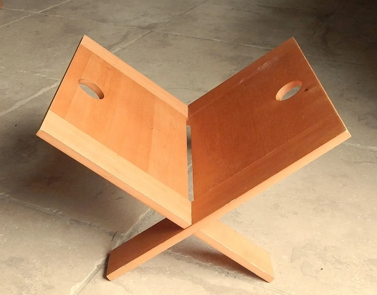 Wooden Interlocking Magazine Rack - Image 1
