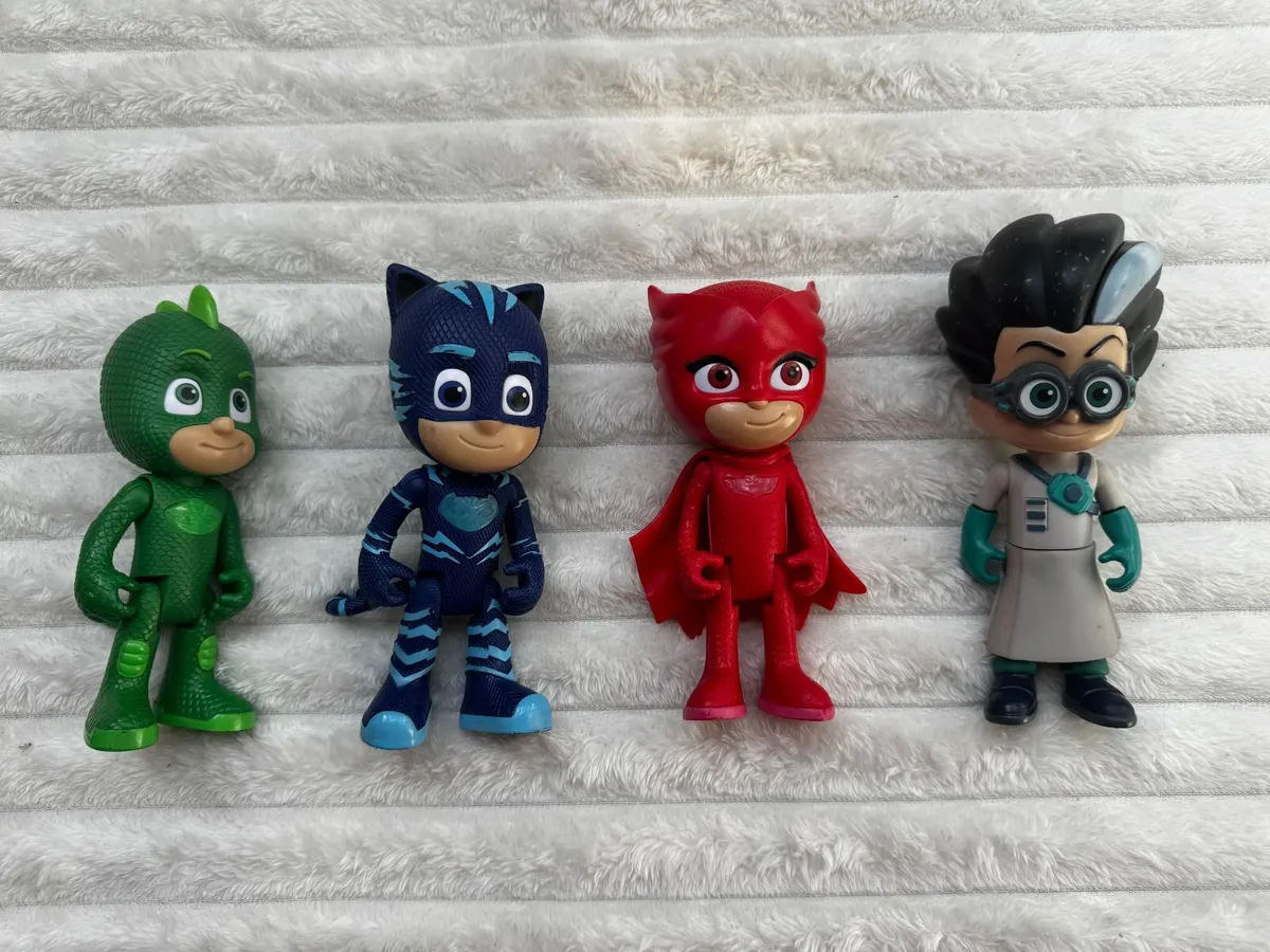 PJ Masks Deluxe Talking Figures set Romeo Gekko Ca - Image 1