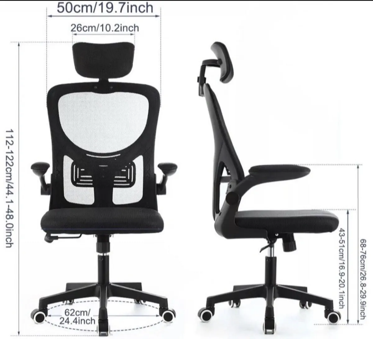 Adjustable Executive Office Chair wth Headrest NEW - Image 2