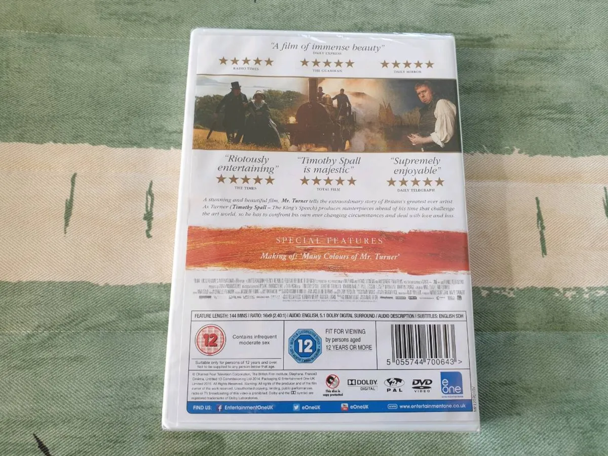 Mr Turner DVD 2014 Timothy Spall Lesley Manville - Image 2