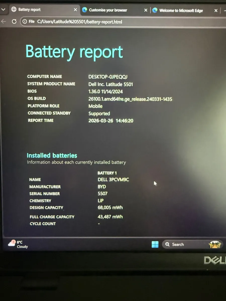 Dell Latitude 5501 Laptop i5/16GB/256SSD/FHD - Image 2