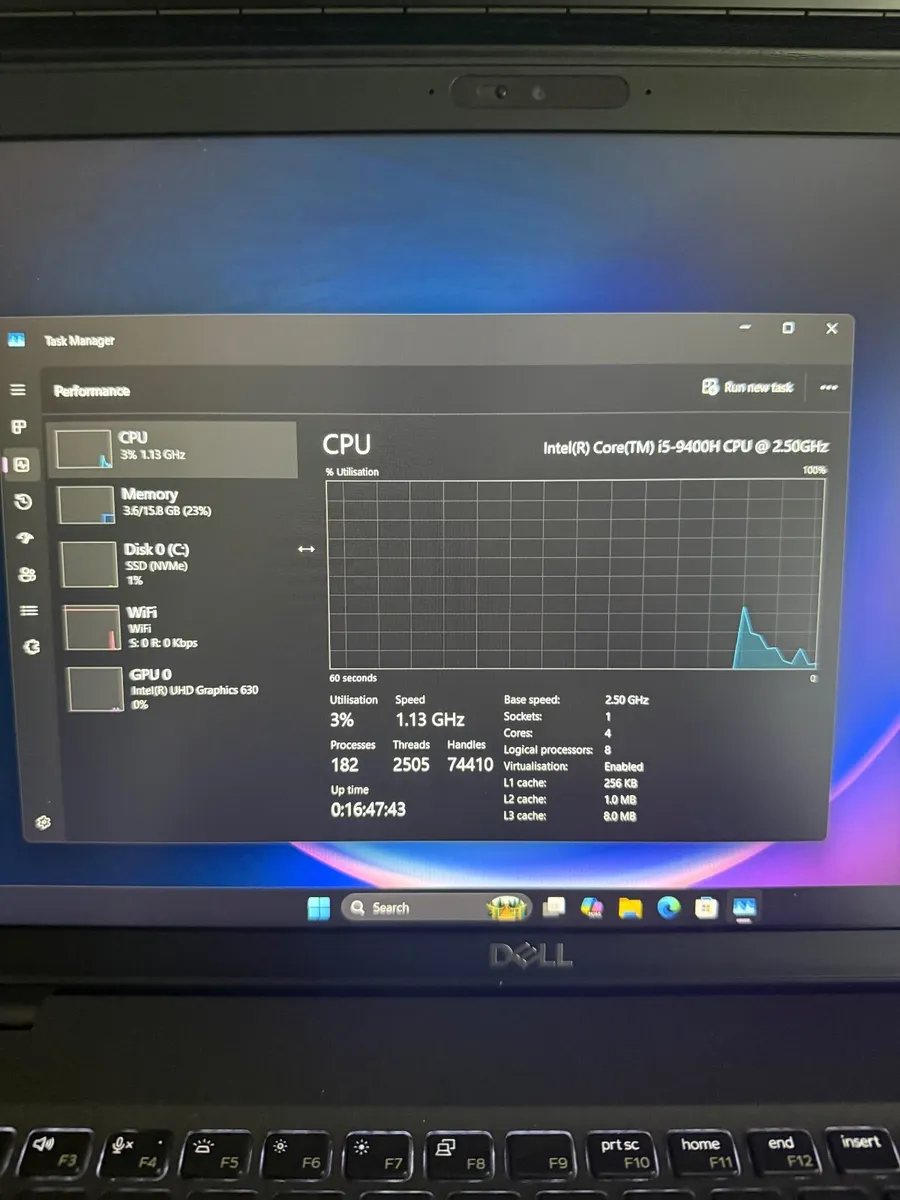 Dell Latitude 5501 Laptop i5/16GB/256SSD/FHD - Image 3