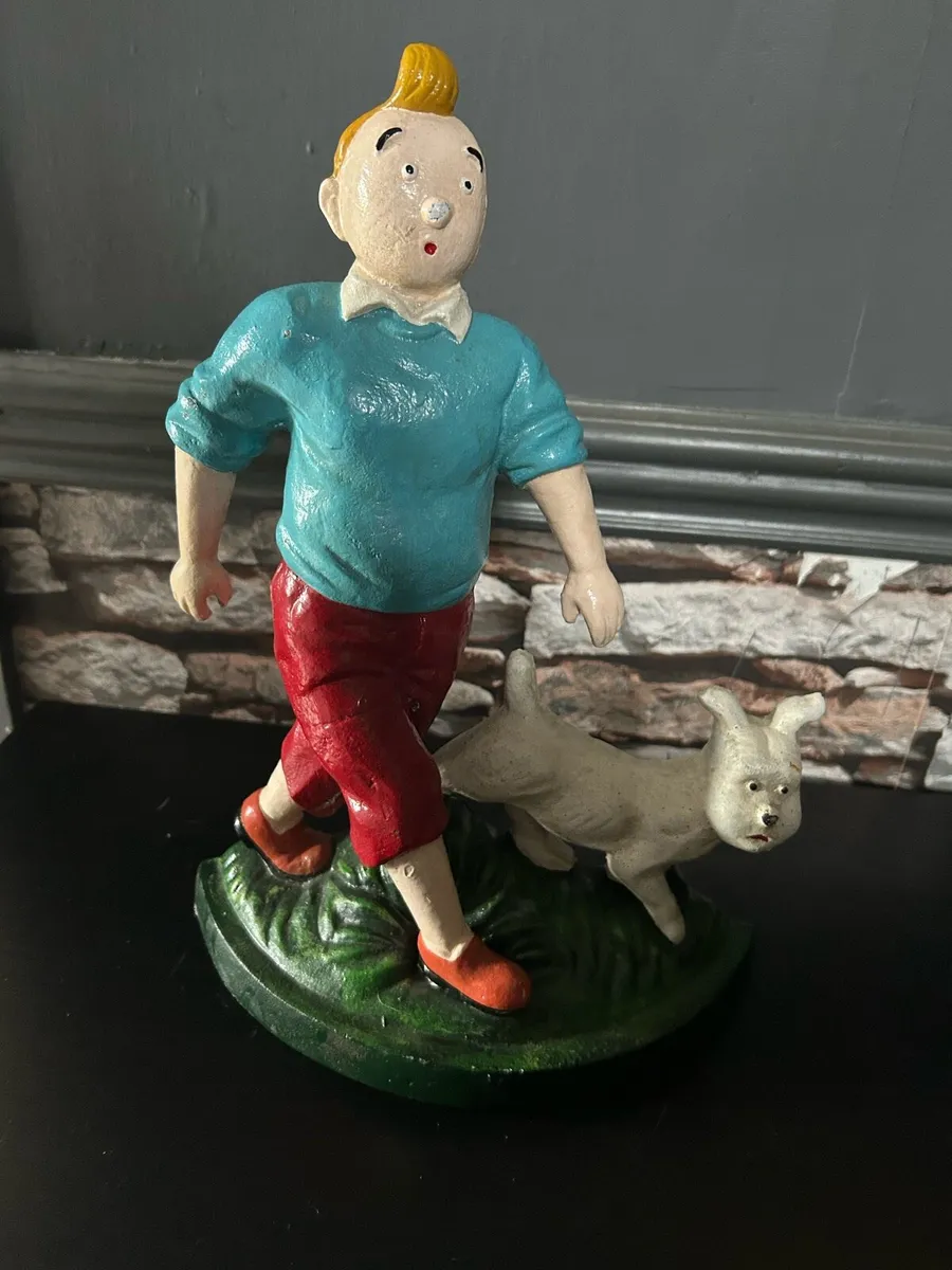 Tintin & snowy cast iron - Image 1