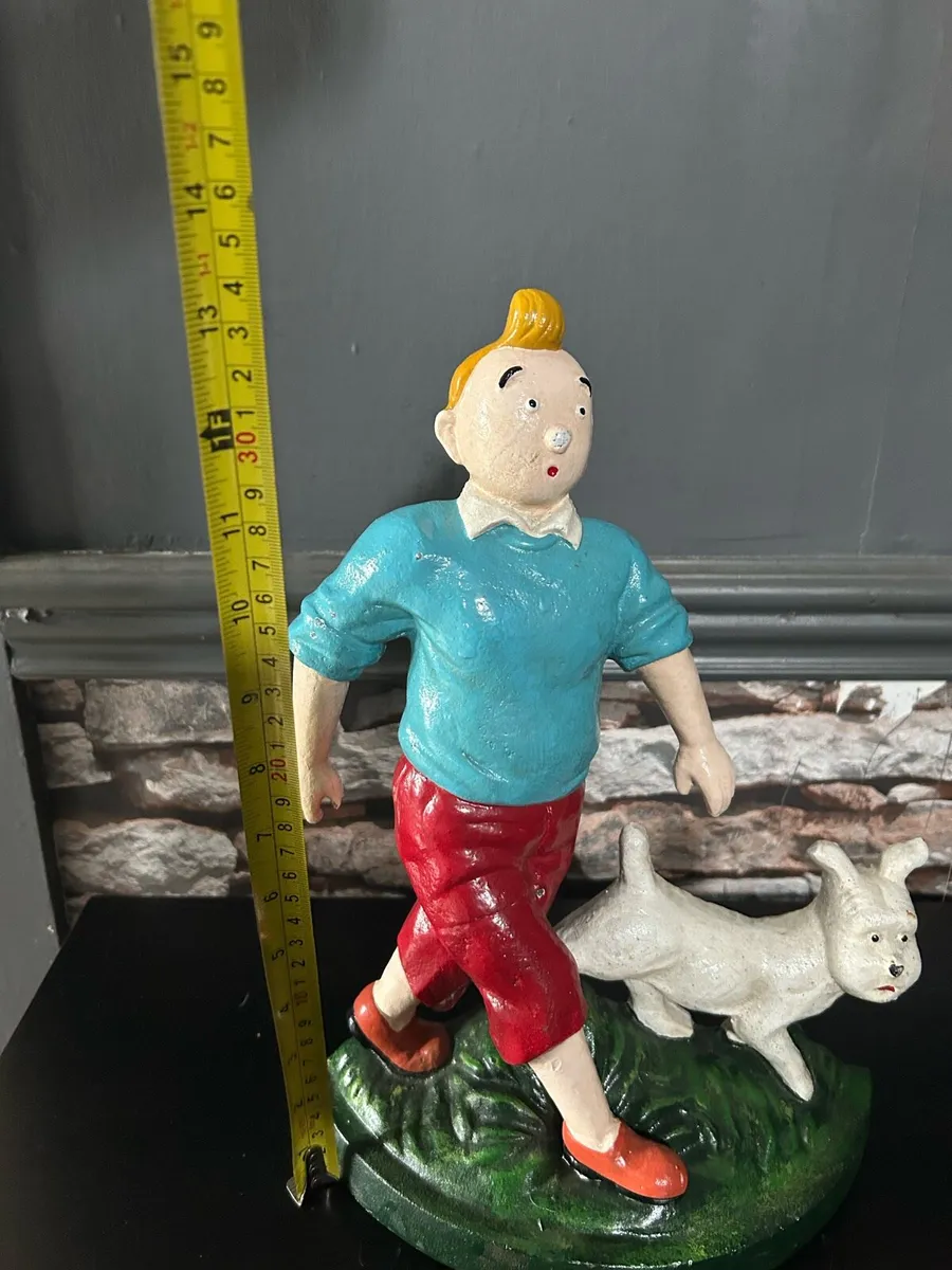 Tintin & snowy cast iron - Image 2