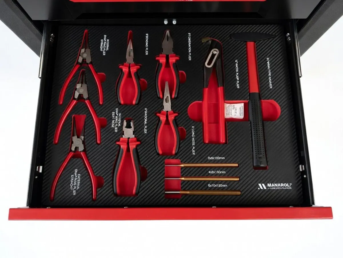 7 Drawer Toolboxes Tool Box With Tools - Image 4