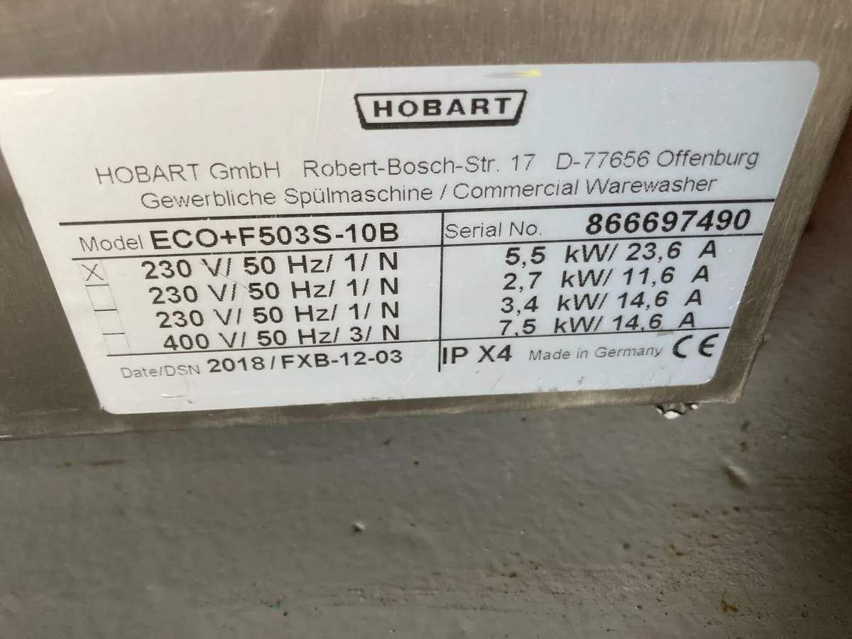 Hobart eco max plus dishwasher - Image 3