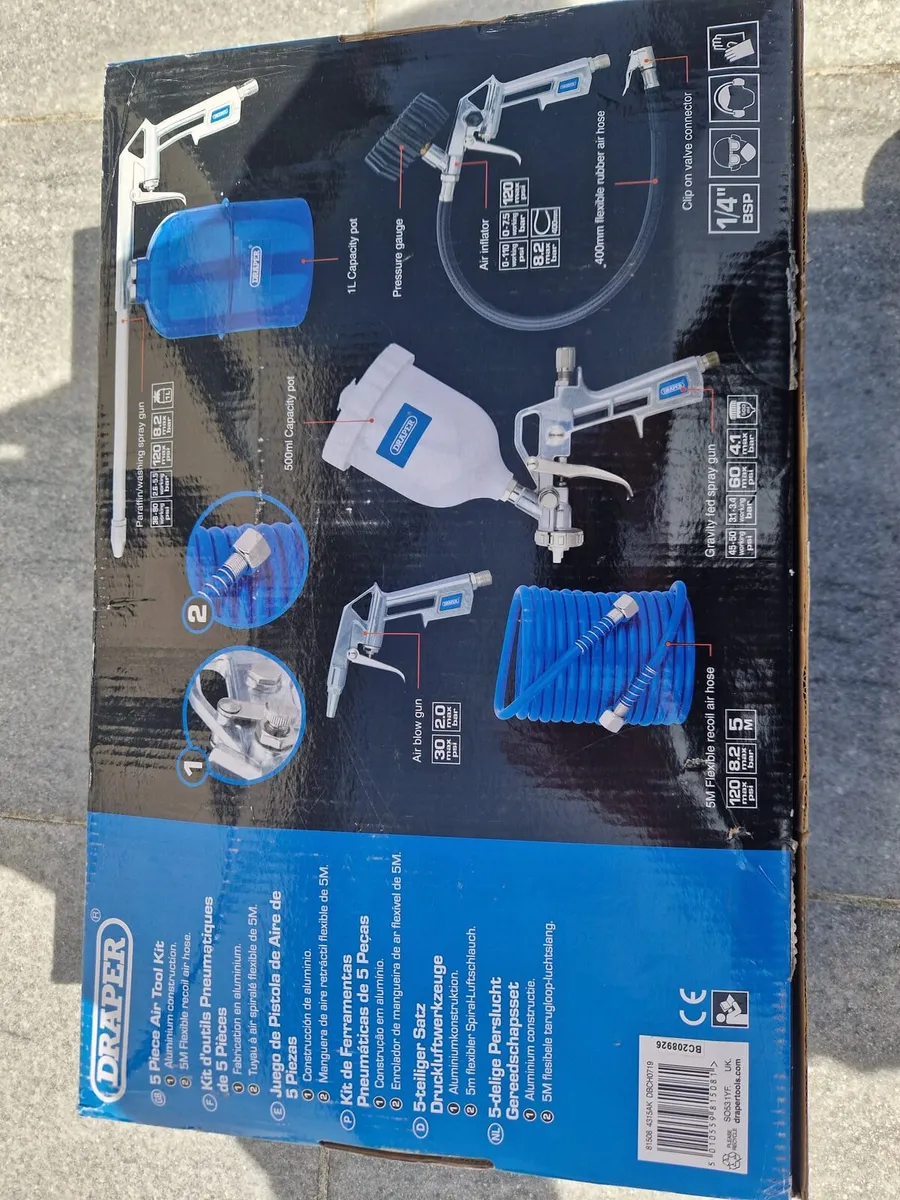 Air tool kit, spray gun, paint gun, washing spray - Image 3