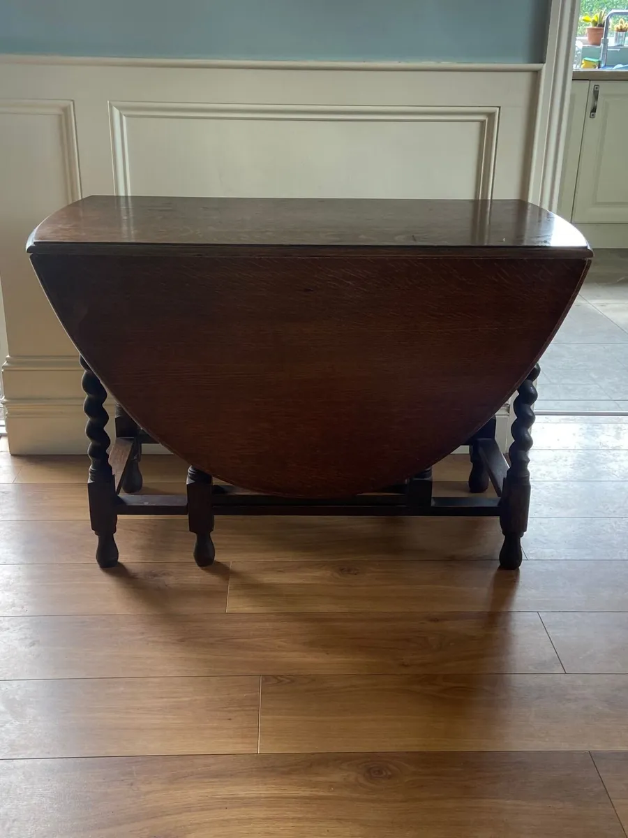 Oak Drop Leaf Table - Image 2
