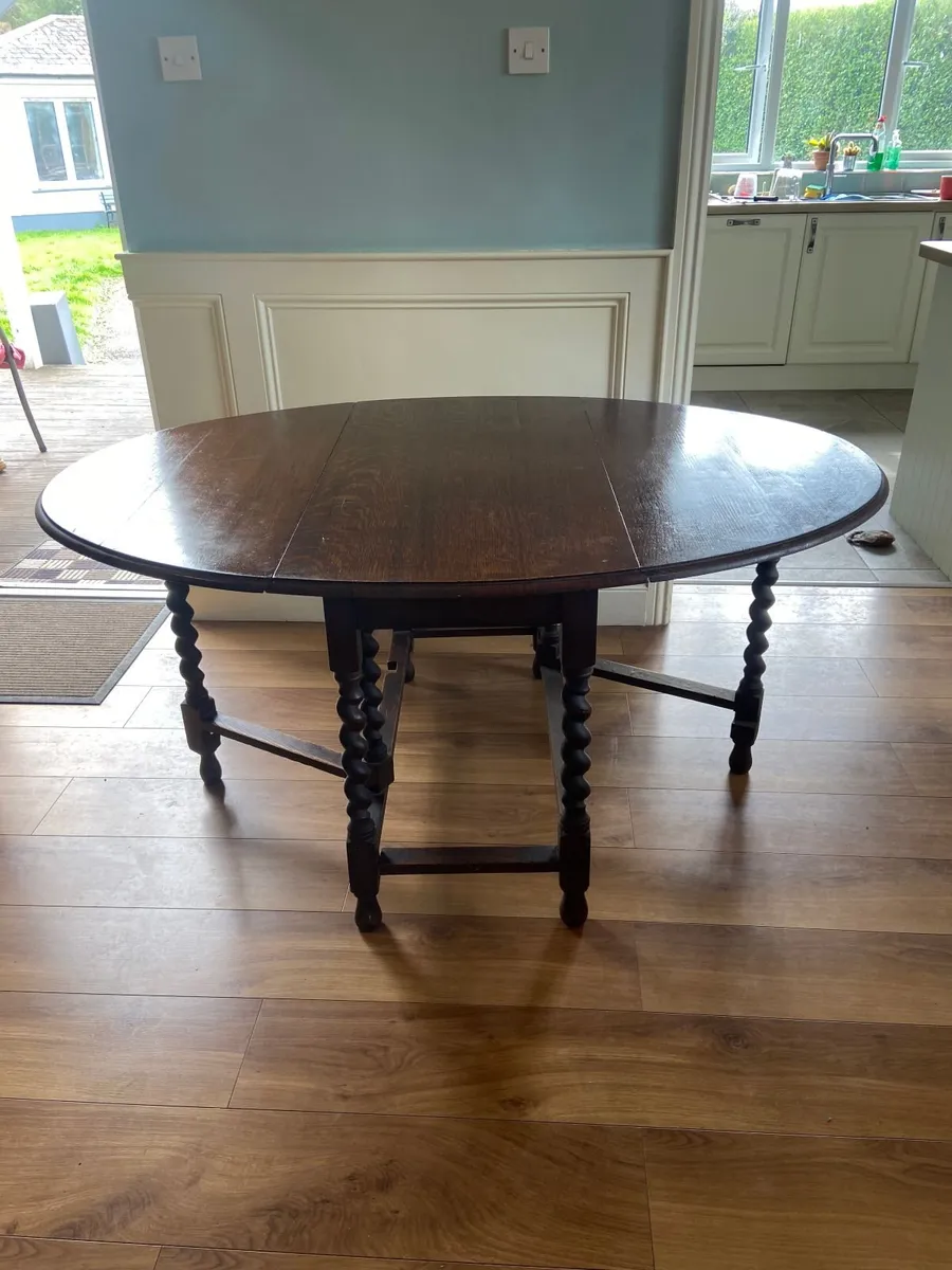 Oak Drop Leaf Table - Image 1