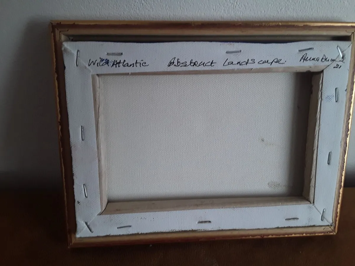 Small Oil painting in gold frame - Image 3