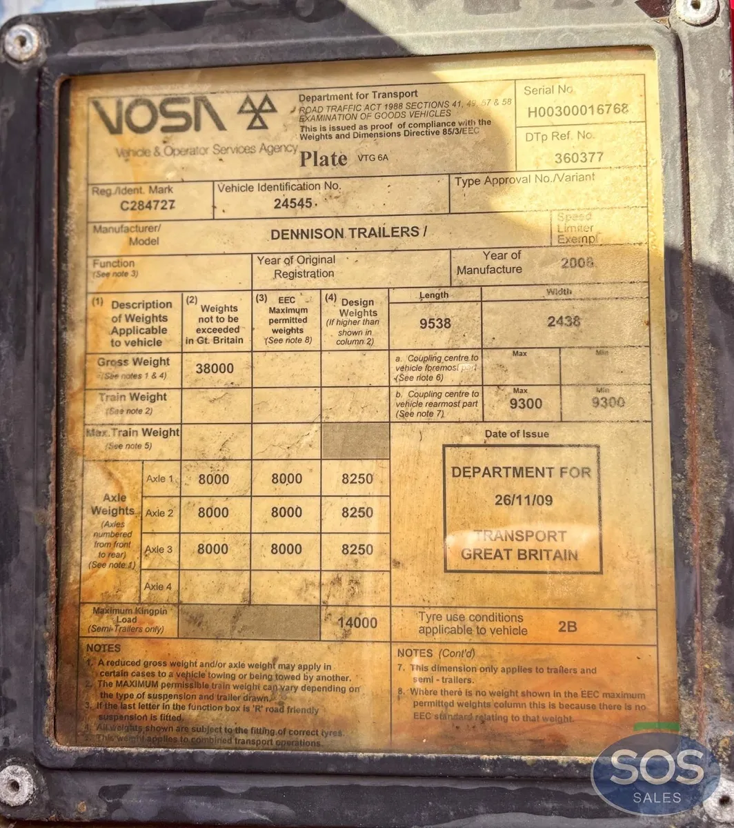 2011 Dennison ADR Skelly Trailers - Image 3