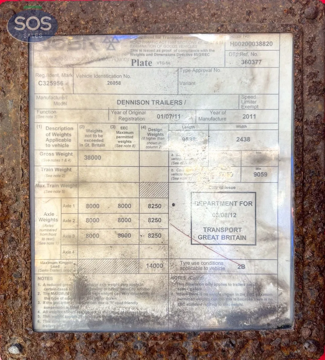 2011 Dennison ADR Skelly Trailers - Image 4