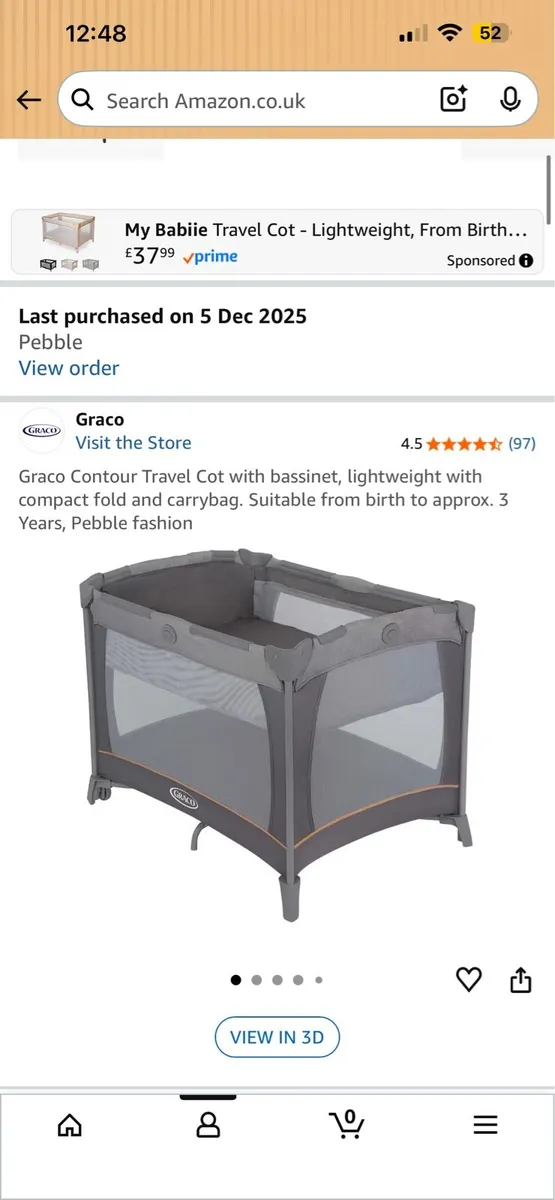 Graco Travel Cot - Image 3