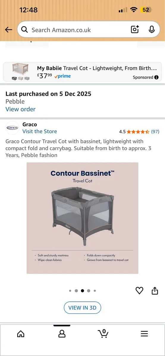Graco Travel Cot - Image 4