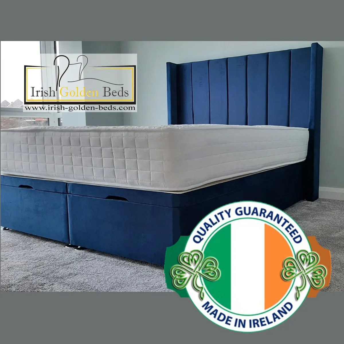 bed frame and headboard, free assembly - Image 1