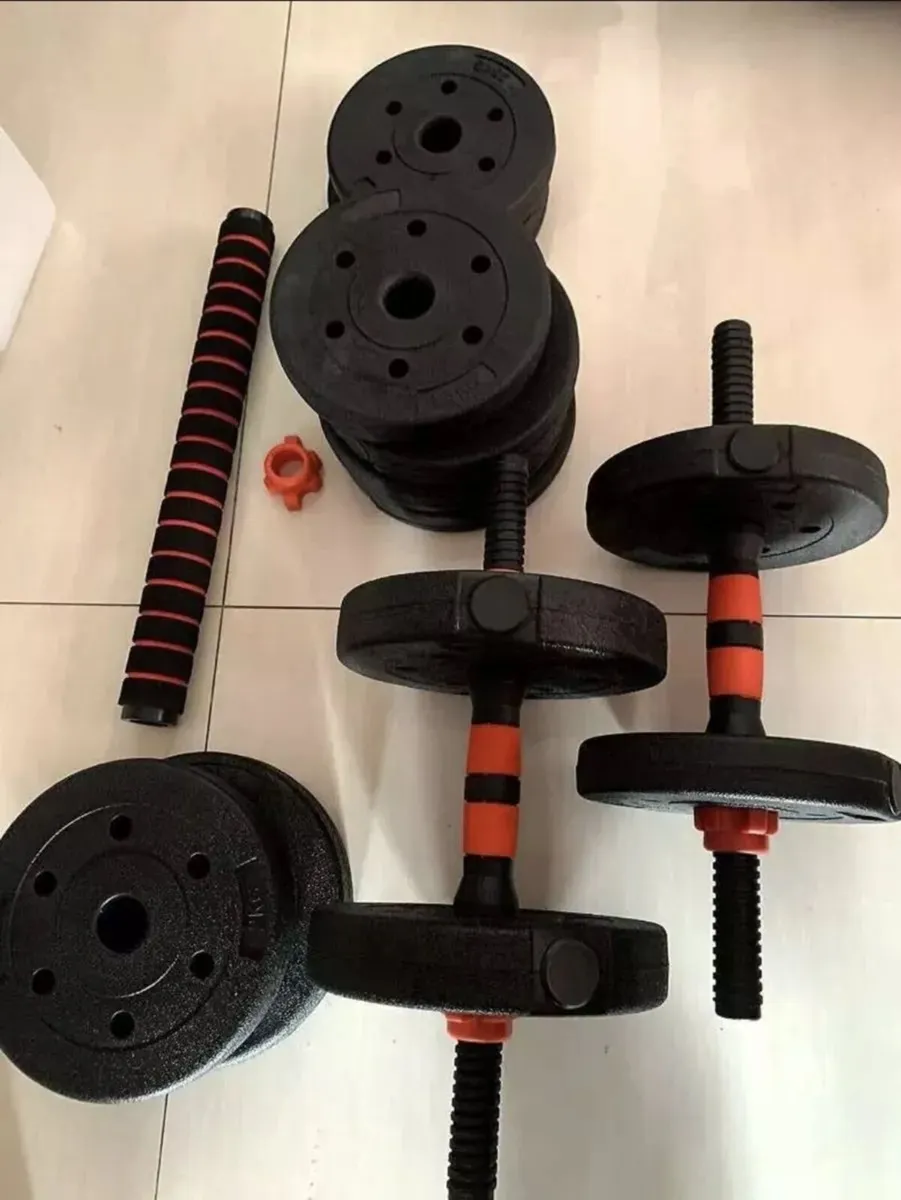 40KG Adjustable Dumbbell and Barbell Set brand new - Image 1