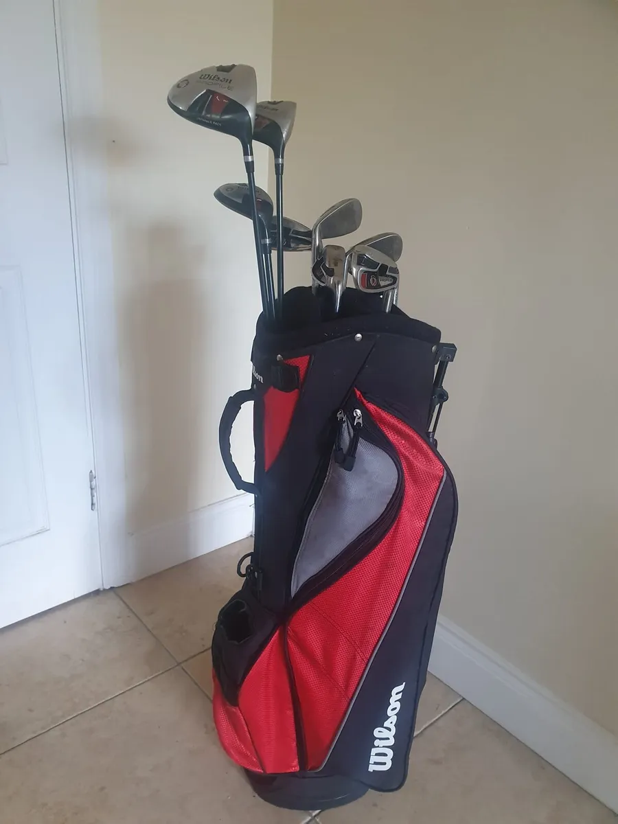 Wilson Golf clubs, bag and trolley - Image 2