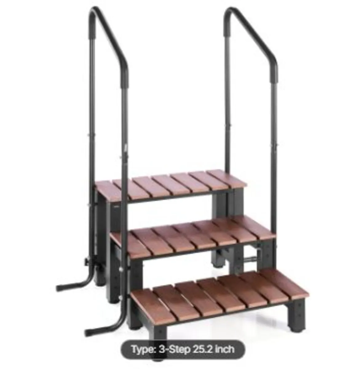 Hot Tub Step with Handrail, 3-Step - Image 1