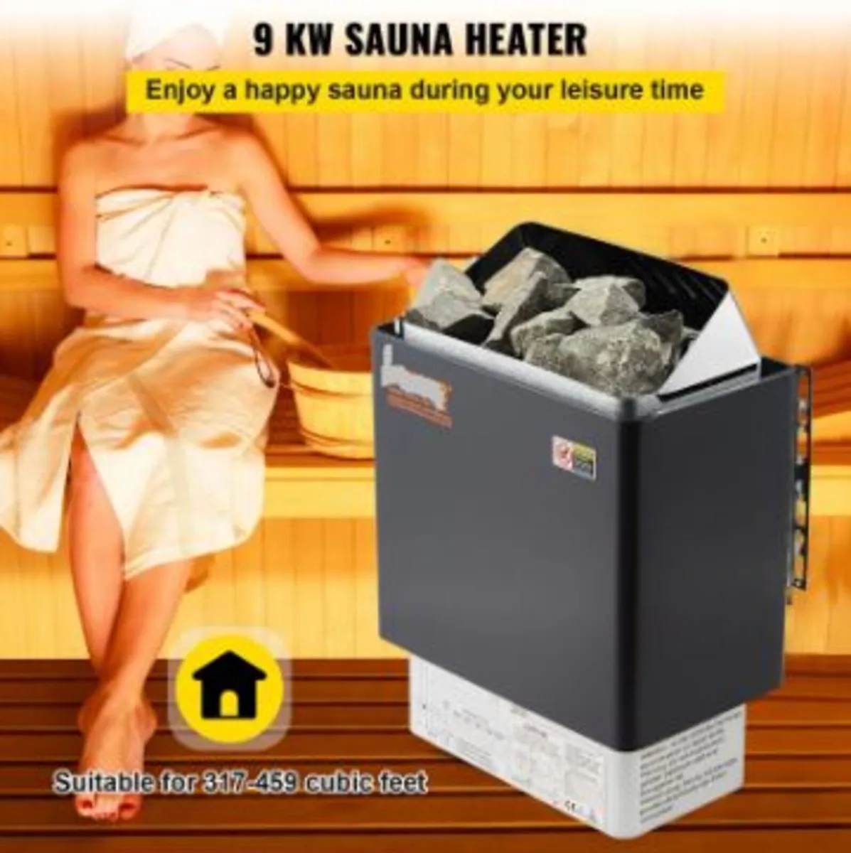 9KW Electric Dry Sauna Heater - Image 2
