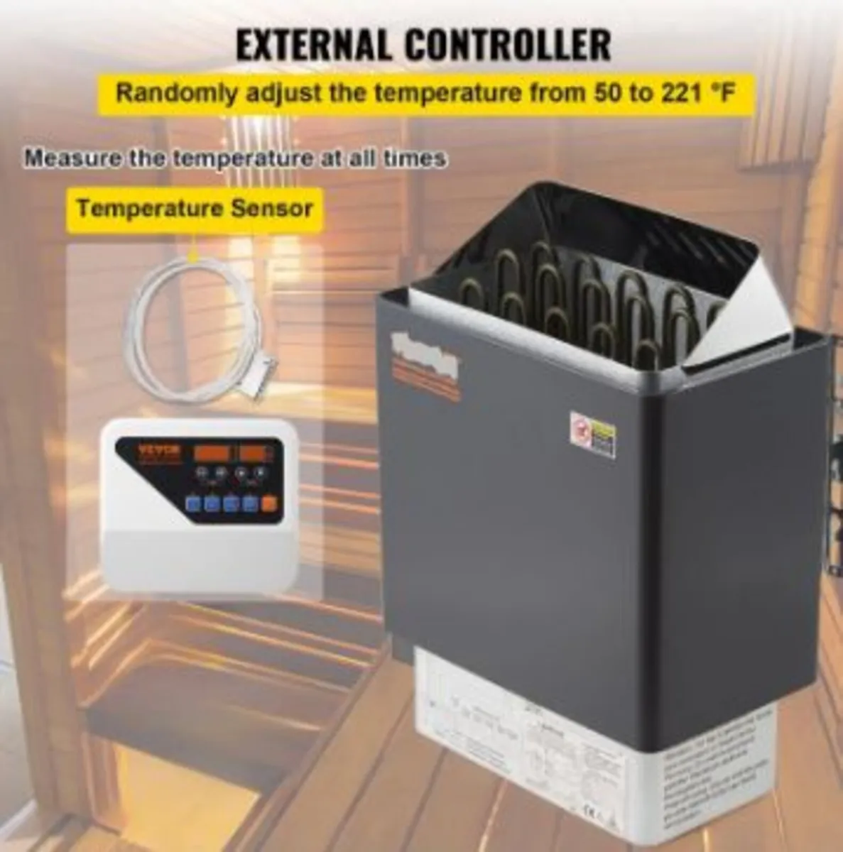 9KW Electric Dry Sauna Heater - Image 4