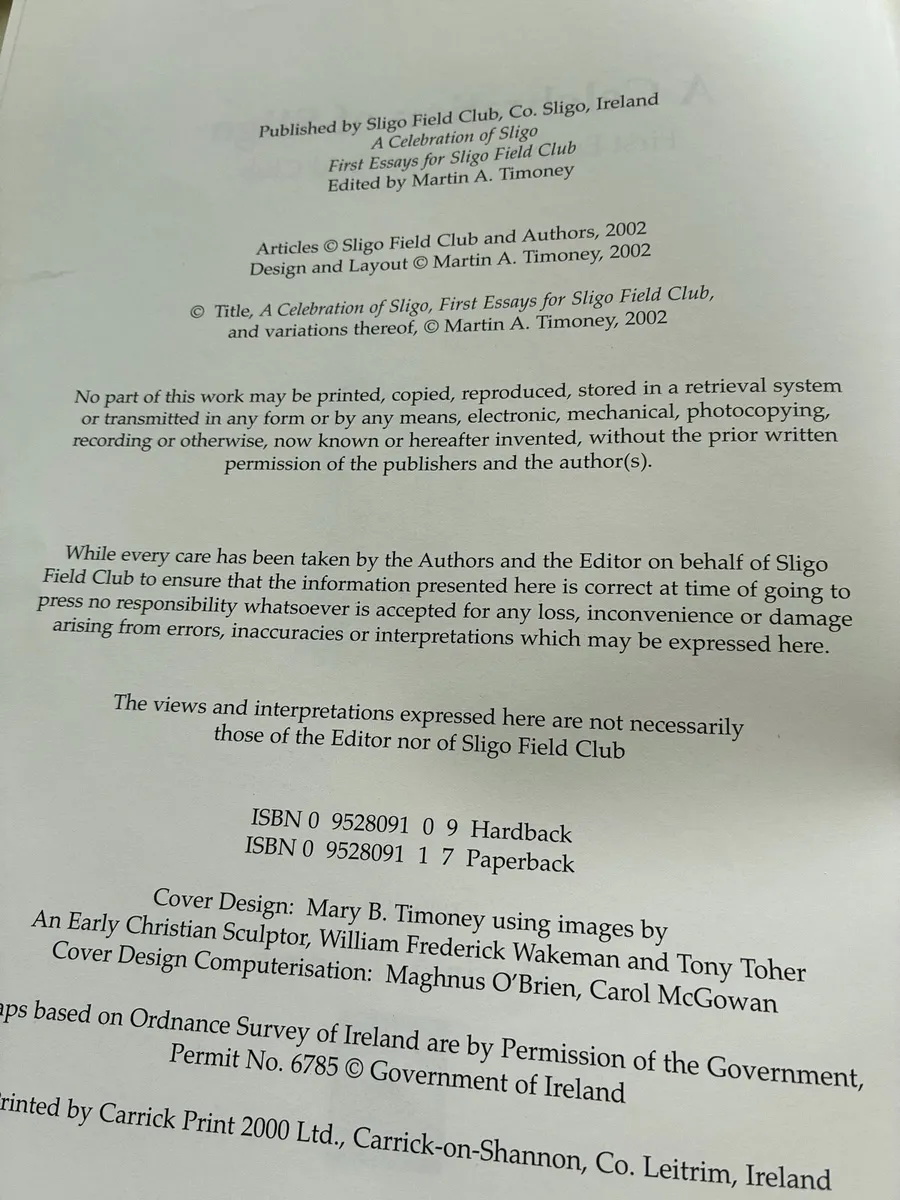 A Celebration of Sligo- Sligo Field Club 2002 - Image 2