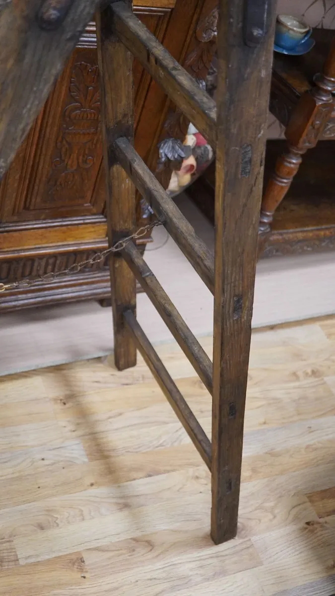 French Antique Library / Artists Step Ladder - Image 4