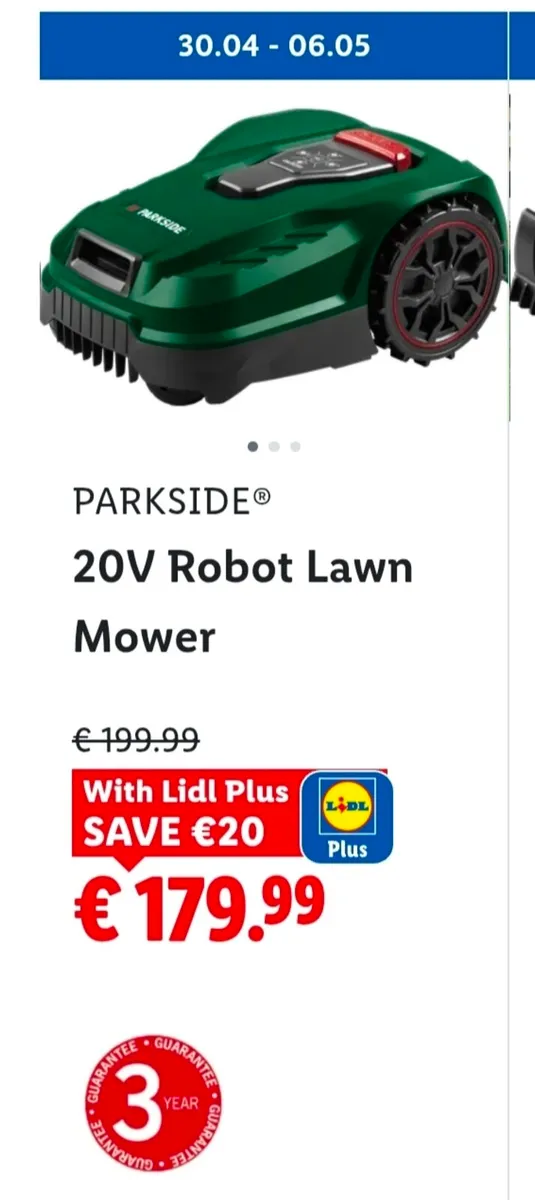 Parkside Robot Lawnmower - Image 1
