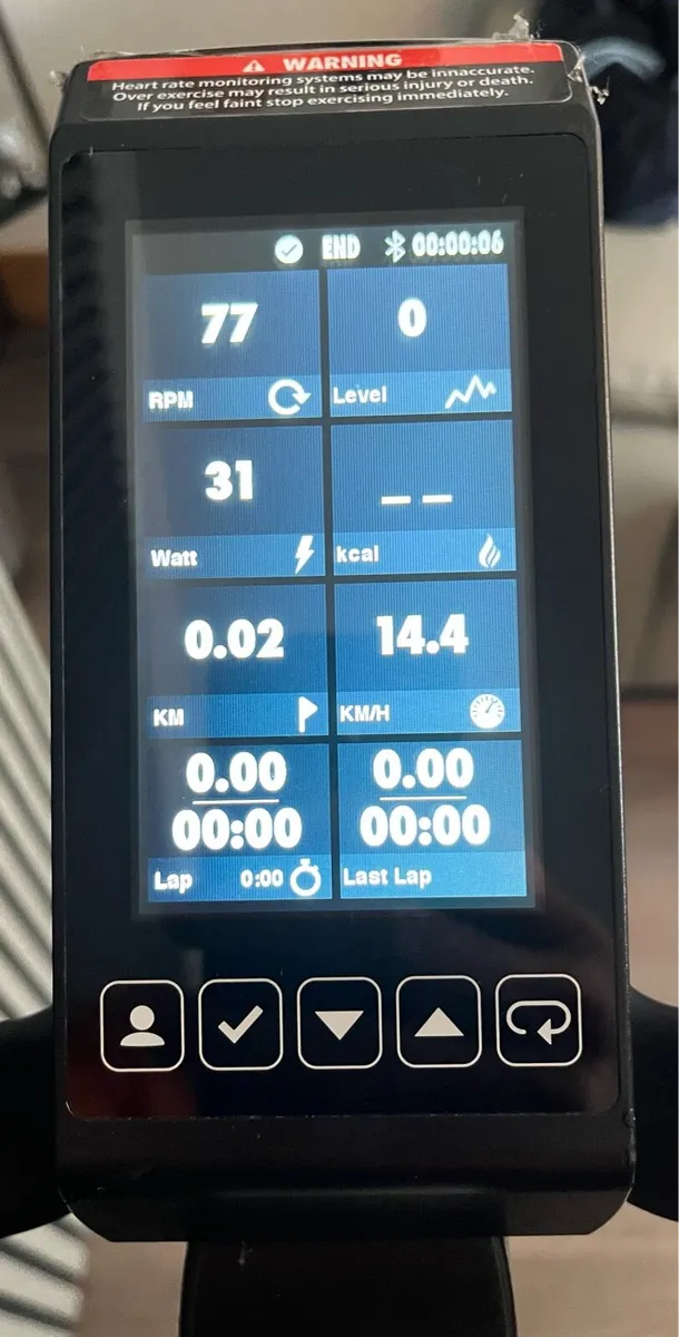 Life fitness iC6 spin bike with Watts monitor - Image 3