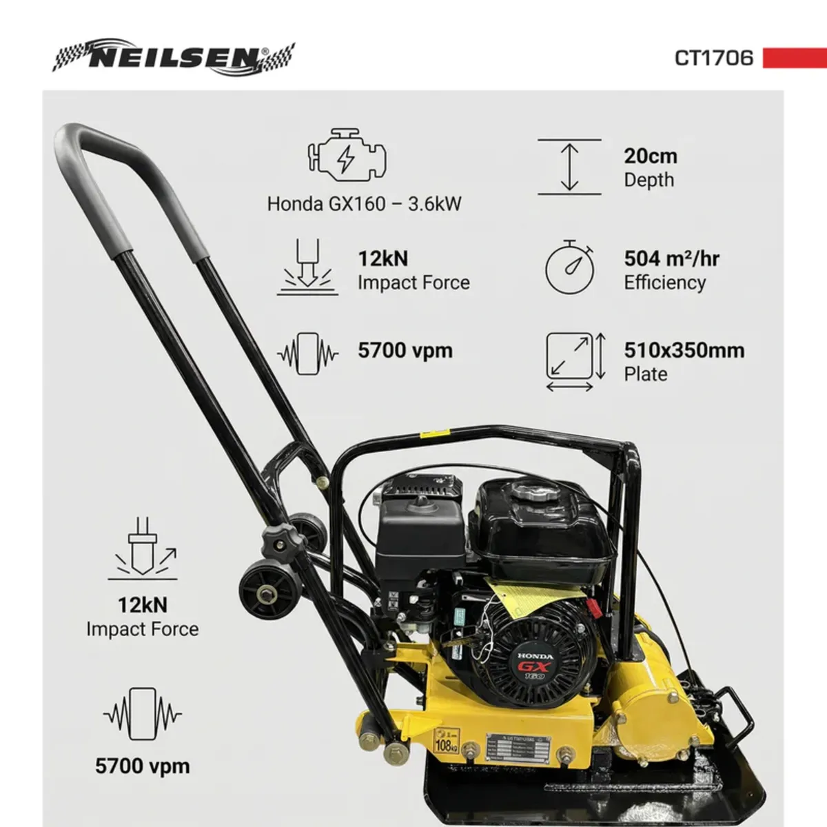 HONDA 21" COMPACTOR/WACKER PLATE - Image 3