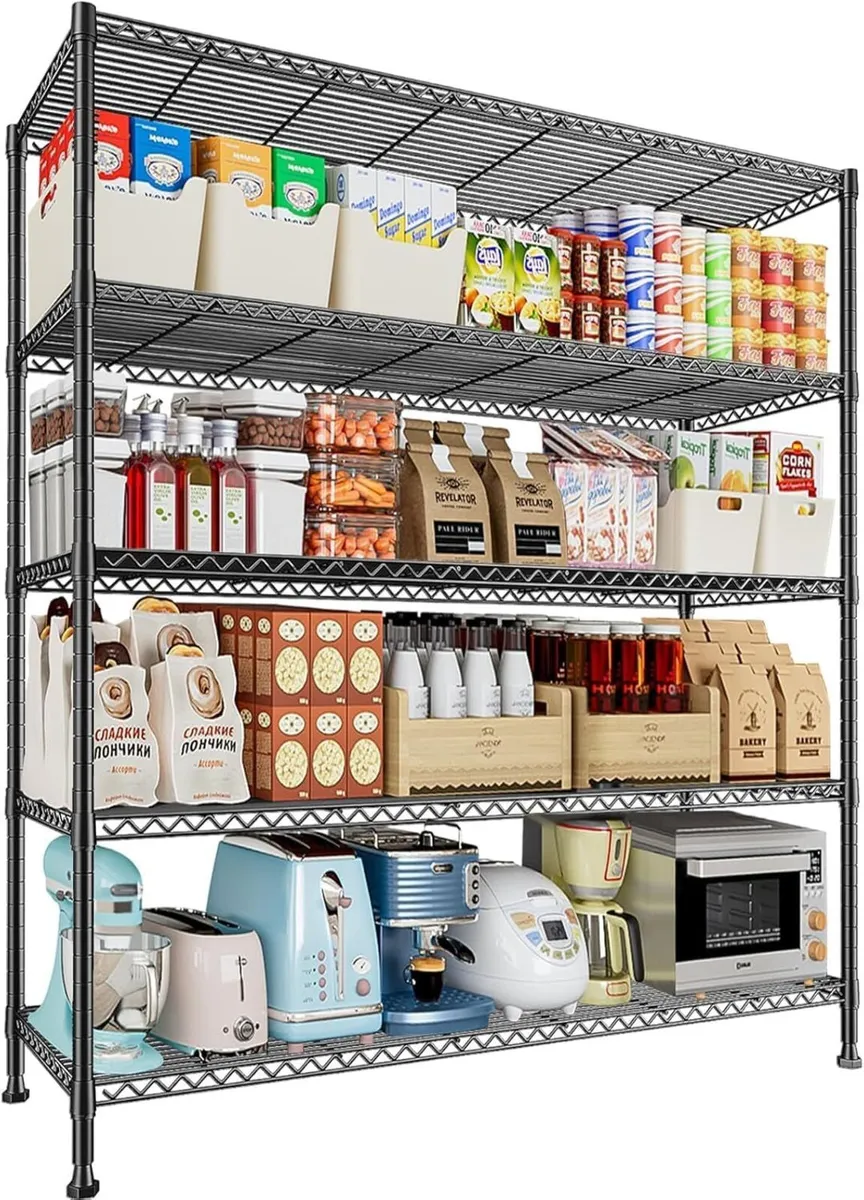 5-tier Storage Shelf Heavy Duty Shelving Unit 115 - Image 1
