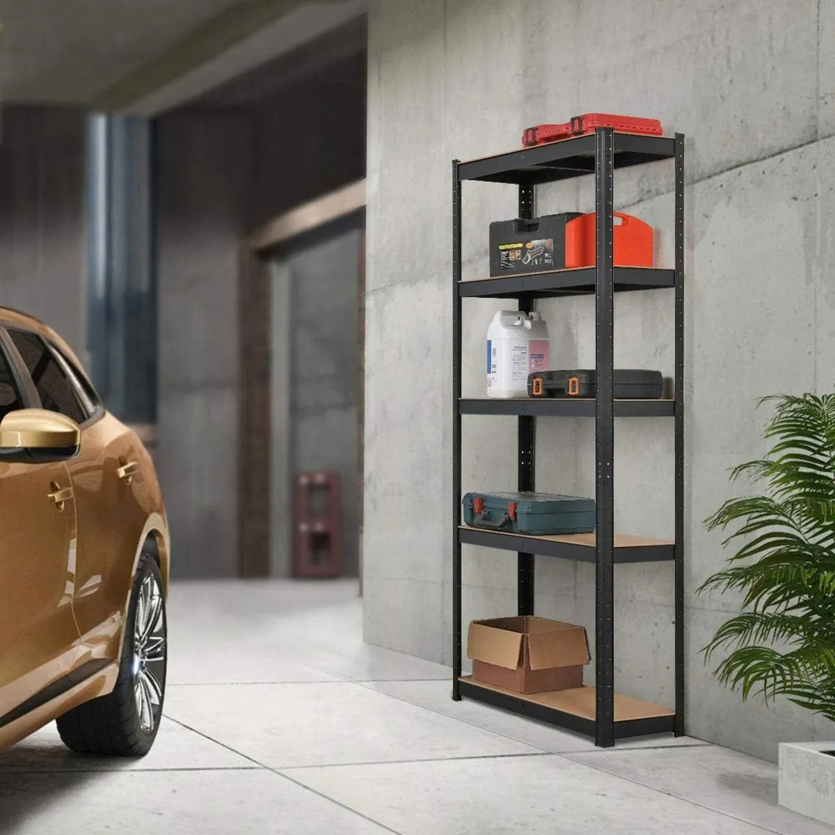 2PCS Heavy Duty Garage Shelving Units 5 Tier - Image 2