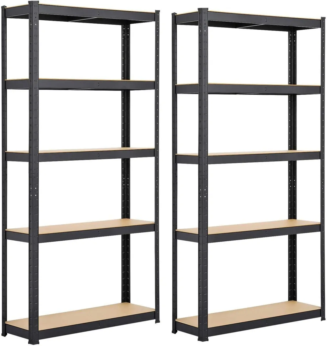 2PCS Heavy Duty Garage Shelving Units 5 Tier - Image 1
