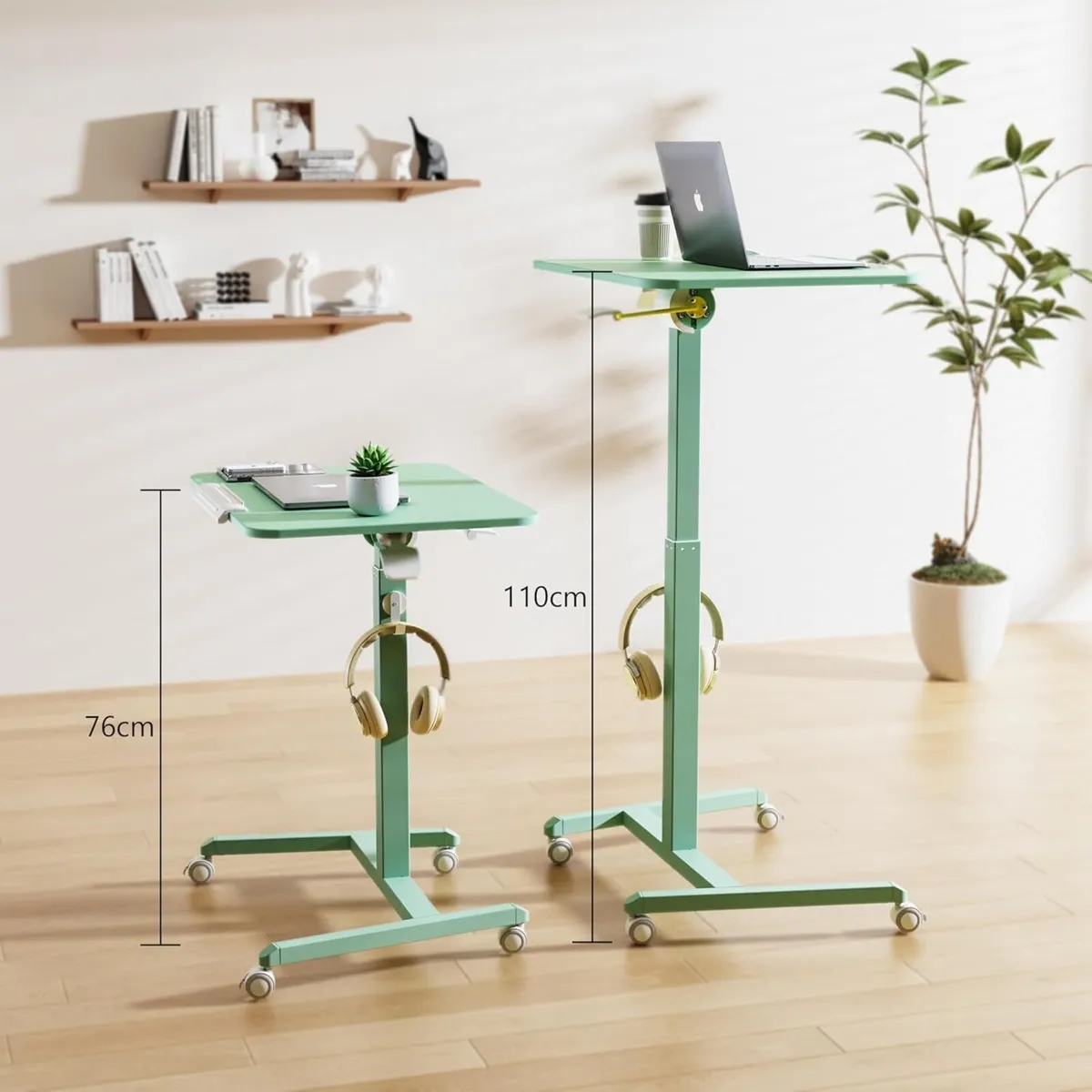 Mobile Standing Desk with 90degrees Tiltable - Image 4