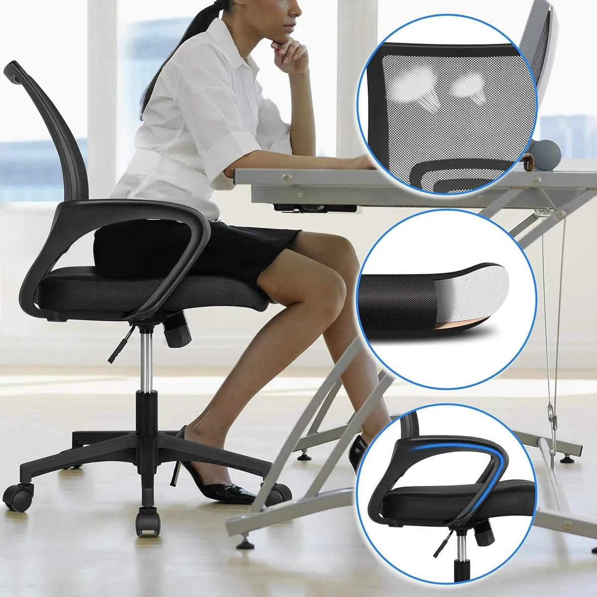 Executive Office Chair Set of 2 Ergonomic - Image 4