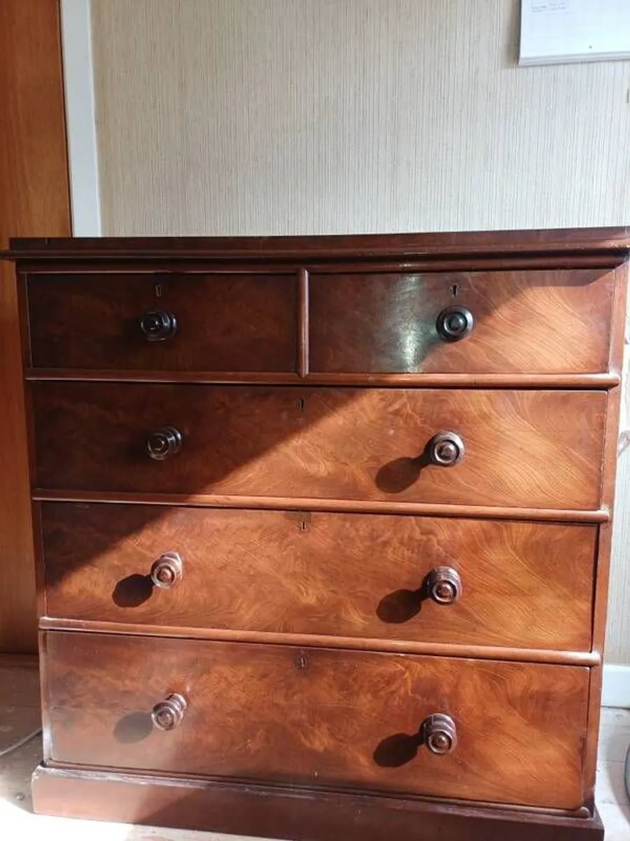 Mahogany Set of Drawers - Image 2