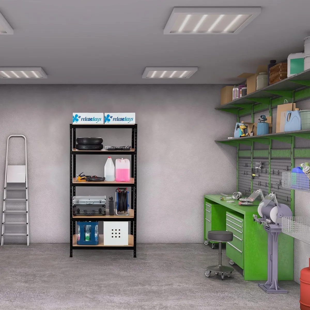 Heavy-duty Shelving Capacity 875 kg 5 Tiers - Image 2