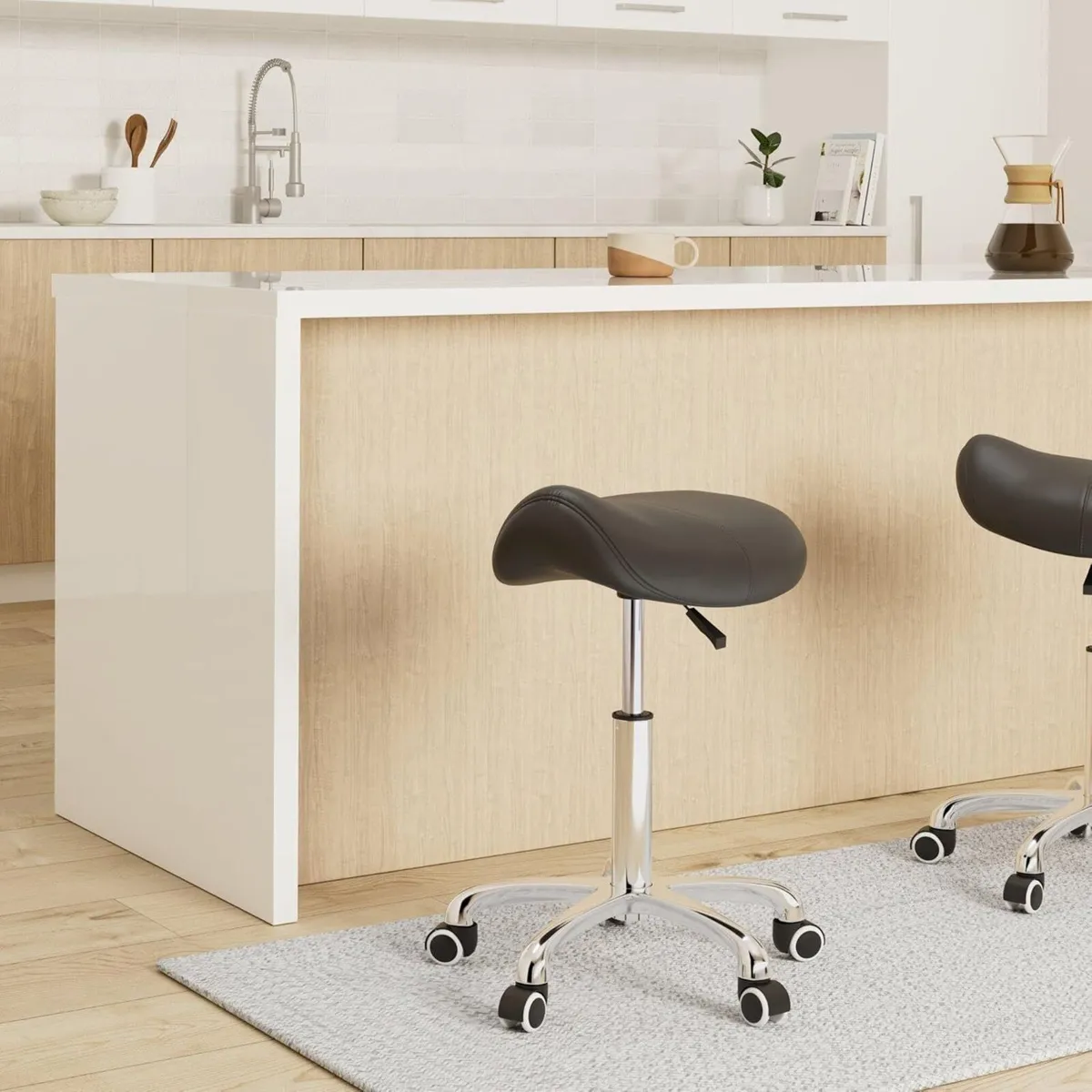 Saddle Stool Massage Swivel Chair for Beauty - Image 2