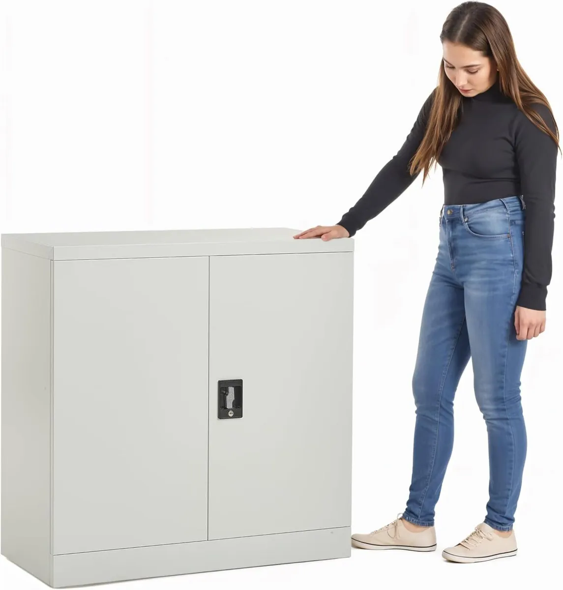 MMT Office Storage Cabinet Metal Cupboard with - Image 1