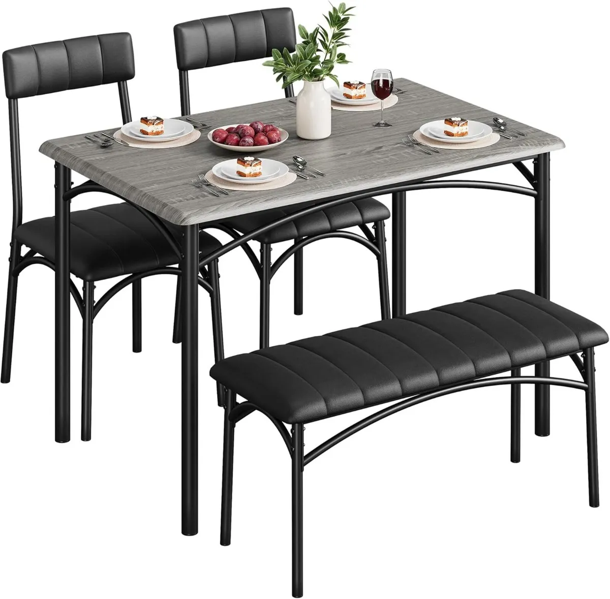 Space-Saving 4-Piece Dining Table Set Modern - Image 1