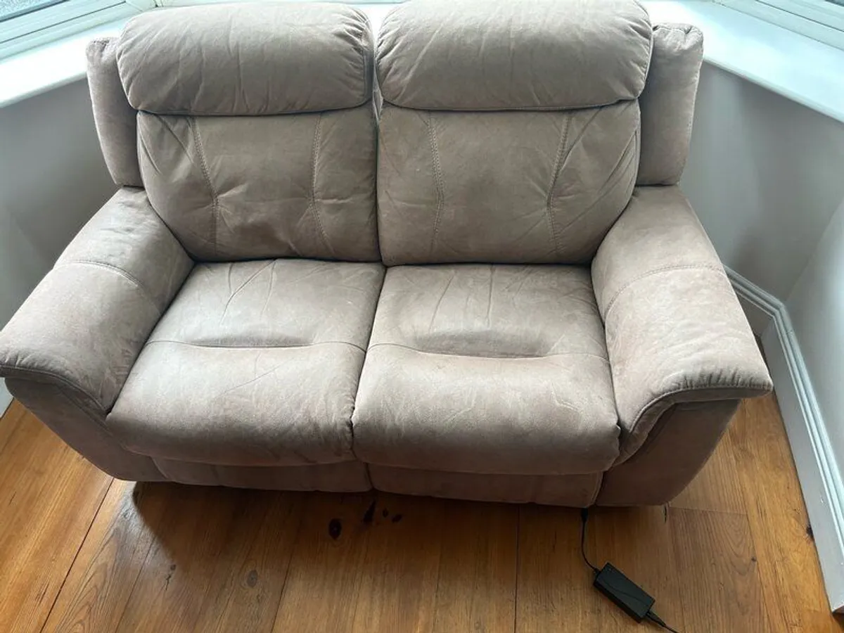 Sofa - 2 x 2 Seat electric reclining sofa - Image 1